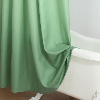 Fabric Shower Curtain 78 Inches Long, Sage Green Ombre Modern Shower Curtains for Bathroom, 72" W x 78" H