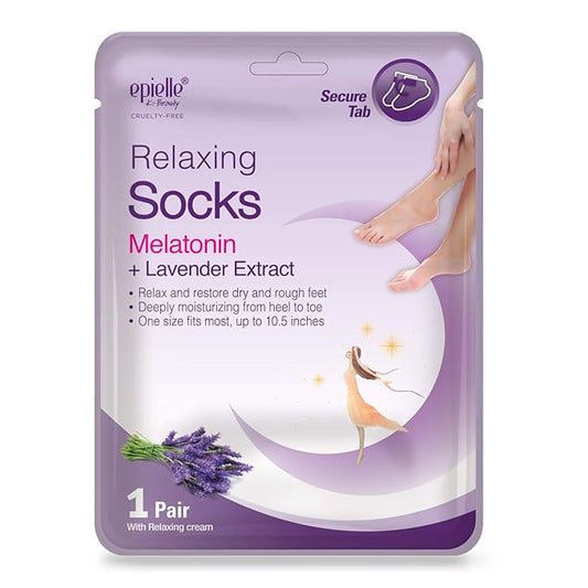 Epielle Relaxing & Nourishing Hand & Foot Masks, Repair and Soften Dry, Overworked Skin, Self Care Gifts for Women, Spa Kit, Stocking Stuffers, 6 Moisturizing Gloves & 6 Moisturizing Socks