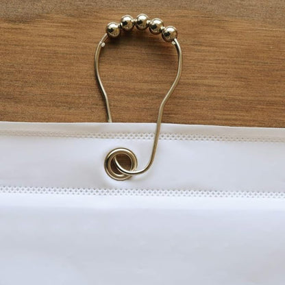 YISURE White Shower Curtain for Clawfoot Tub, 180x70 Wrap Around Liner with Magnets, PEVA Extra Wide Bathtub Curtain for Bathroom Vintage Freestanding Tub, Include Stainless Metal Hooks