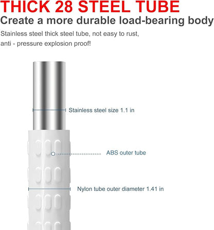 Non-Slip handrails, Stainless Steel Shower Safety Handles, Suitable for bathrooms, Elderly, Handicapped, Handicapped, and Pregnant Women (White, 23.6 1.4in)