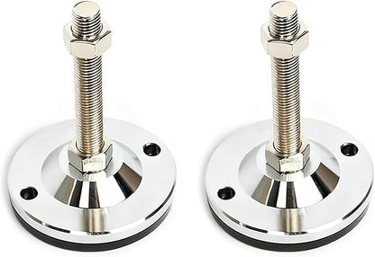 Adjustable Leveling Screw Leg,Susenya Self Leveling Feet,Foot Level,Workbench Leg Leveler,Heavy Duty Leg Leveler,Table Leveling Glides,Carbon Steel PVC,2-Pack,D120xM16xH150,2000 Lb Capacity,4.7" Dia.