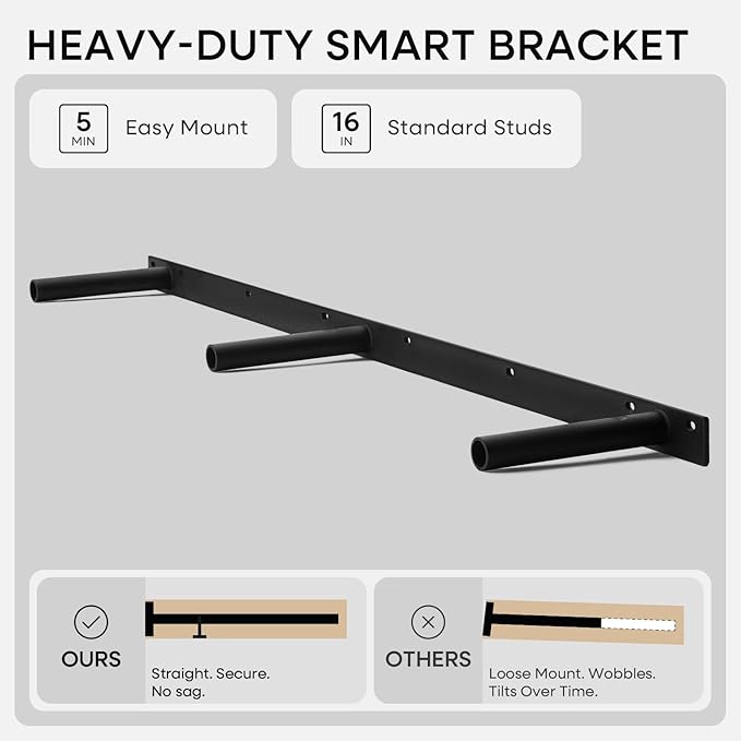 Homeforia 48 inch Walnut Floating Shelf, High End Solid Real Wood Large 48inch Floating Shelves for Wall, Dark Brown 48 inches Long Floating Shelves, Heavy Duty Bracket, 48 X 6.5 X 1.75 inch, Set of 3