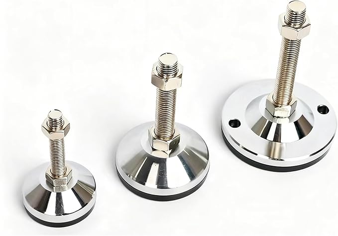 Furniture Leveling Kit, Adjustable Leveling Feet,Cabinet Levelers,Self Leveling Legs,Heavy Duty Leg Levelers,Carbon Steel Leg Leveler,Anti-Slip,2-Pack,D120xM20xH200,2500 Lb Capacity,4.7" Dia.