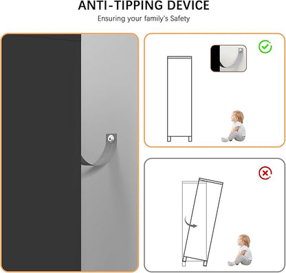 Metal Kitchen Pantry Cabinet,71" Black Farmhouse Storage Cabinet with 2 Vintage Barn Doors and 4 Adjustable Shelves, Rustic Freestanding Cupboard for Kitchen,Home Office Living Room,Dining Room