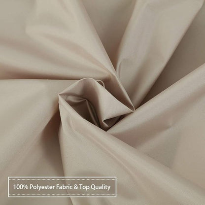 CAROMIO Hotel Quality 100% Waterproof Fabric Shower Curtain or Liner with Magnets for Bathroom, 72 x 72 inches, Tan