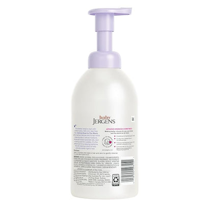 Jergens Baby Calming Head to Toe Foaming Wash, Baby Shampoo and Body Wash, Shampoo Tear Free, Kids Foaming Body Wash, 18 Fl Oz