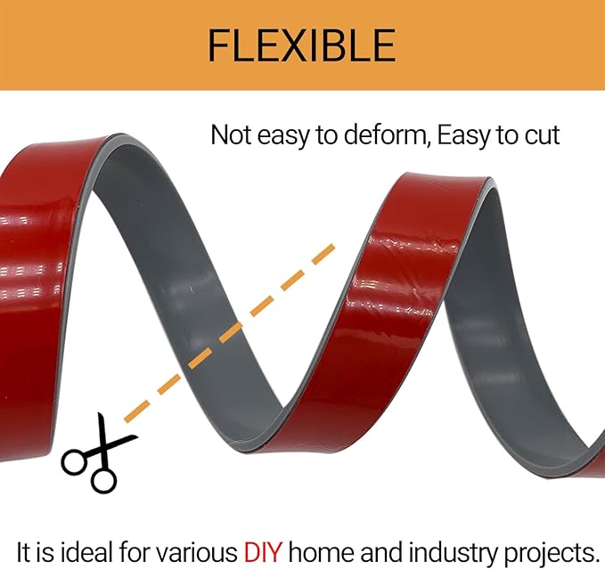Rubber Seal Strips, Rubber Sheets, Rolls & Strips with Adhesive Backing for DIY Gaskets Material, Warehouse Sealing, Home Application Weather Striping (1” Wide x 1/8" Thick x 20' Long), Gray