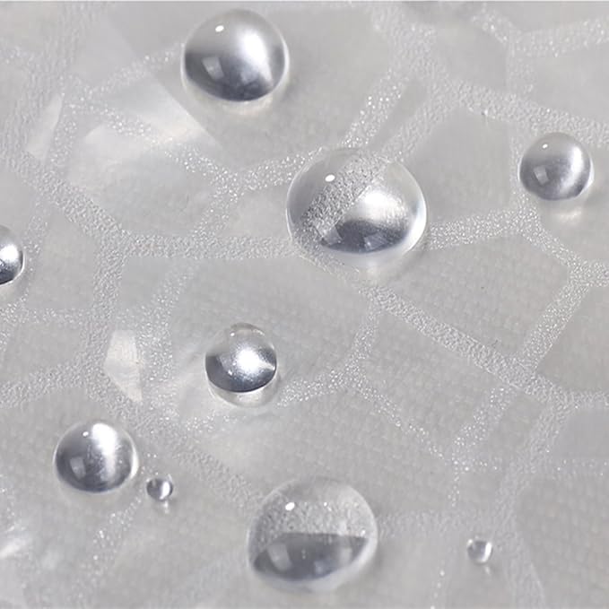 AooHome 3D Water Cube Shower Curtain Liner, Clear Eva Shower Curtain with Bottom Magnets, Heavy Duty, 72x78 Inch, Semi Transparent