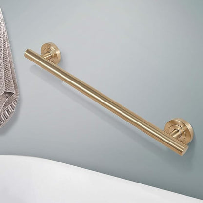 Lava Odoro Shower Grab Bar, Modern Stainless Steel Handicap Grab Bar for Bathtubs and Showers, Shower Safety Bar for Seniors Disabled, ADA-Compliant (Champagne Gold, 18 Inch)