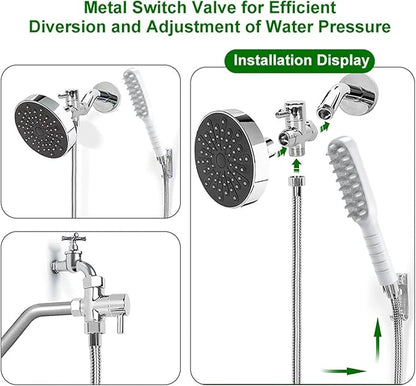 Pet Shower Sprayer – Bathing Sprayer Massage Showerhead For Dogs, Pet Showerhead For Combing And Grooming | Ideal For Garden, Yard, Bathroom, Camping, Outdoor Cleaning, Pets Care, Bath Time, Travel