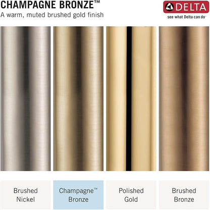 Delta Faucet Clarifi Premium Shower Filter Attachment with Filter, Hard Water Shower Filter, Shower Head Filter, Champagne Bronze 5SF100-CZ