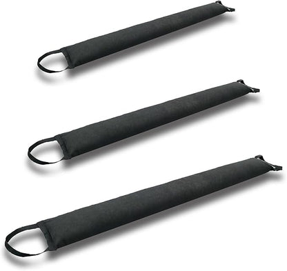 Self-Absorbing Reusable Flood Bags with Handles - Evenly Distributed Absorbents, Multiple Lengths - Home/Garage/Commercial Protection (3ft (Pack of 2) - with Handles)