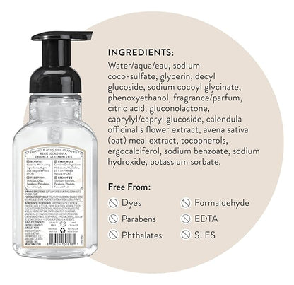 J.R. Watkins Foaming Hand Soap Pump with Dispenser, Moisturizing Hand Soap Foam, Alcohol-Free and Cruelty-Free, Use for Kitchen or Bathroom, Coconut, 9 fl oz, 3 Pack