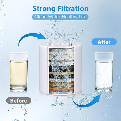Shower Filter Replacement Cartridge 20 Stage,High Output SF100, SF220 Shower Filters For Hard Water,Universal Replacement Cartridge,Waters Purifier, Shower Water Softener (2 Pack)