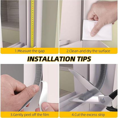 40FT Window Weather Stripping Door Seal - Weather Strip Insulation for Door Frame & Window, Soundproofing Weather Stripping