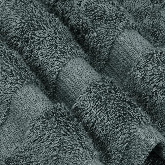 Chakir Turkish Linens 100% Cotton Premium Turkish Towels for Bathroom | 30'' x 60'' Large Bath Towels (4 Piece, Dark Gray)