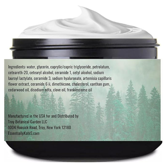 Cedarwood + Clove + Frankincense "Woodland Blend" Lotion 4 oz - enriched with Ceramide 1, 3, and 6II - a grounding body therapy crafted to restore inner balance. Rooted in warm, earthy botanicals.