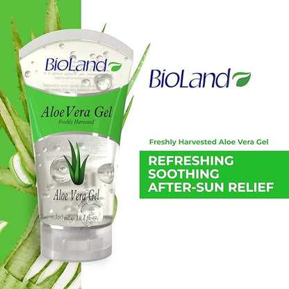Aloe Vera Gel – Daily Multi-Purpose Hydrating Gel – Sunburn Relief and Soothing Moisturizer for Face and Body – All Skin Types – 10.14 fl oz (300mL)