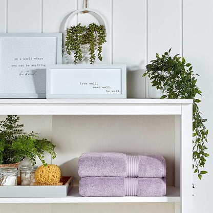 Christy Supreme Hygro Family Towel Set | Lavender Purple | 100% Luxury Supima Cotton | Ultra Soft | Super Absorbent | 650GSM | 2 Bath Sheets 2 Bath Towels 2 Hand Towels