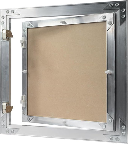 12" x 12" Inch Aluminum Drywall Access Panel - Service Shaft Door - Plumbing, Electricity, Heating, Alarm Wall Inspection hatch for Drywall - Bathroom Service Access Hole Cover