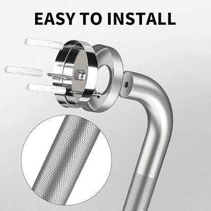 36 Inch Anti Slip Shower Grab Bar, Munzong Satin Brushed Nickel Bathroom Grab Bar, Knurled Bathroom Balance Bar,Safety Hand Rail Support Handicap Elderly Injury Senior Assist Bath Handle