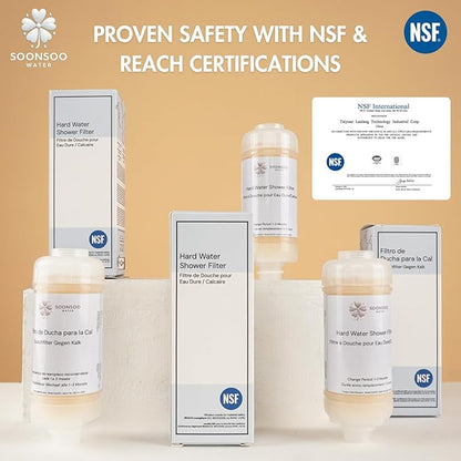 Hard Water NSF Shower Filter - Reduce Limescale & Impurities
