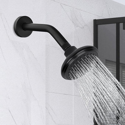 123815BL Replacement For Moen 8 Inches Anti-leakage Ceiling Wall Mounted Bend Accessories-Basic Shower Arm and Flanged,Made of Solid Brass,Matte Black