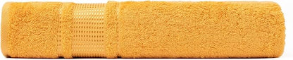 Melissa Linen 8 Piece Towel Set - 2 Bath, 2 Hand, 4 Fingertip Towels - 100% Turkish Cotton, Absorbent, Quick Dry, Durable and Soft - Yellow