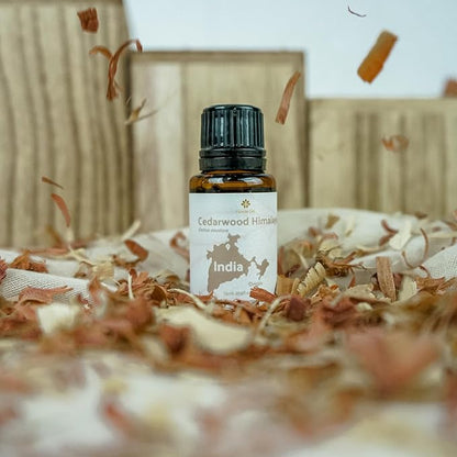 Cedarwood Essential Oil (Himalayan) - Direct from Hindustan Mint & Agro in India - Essential Oil for Diffusers and Aromatherapy | Pure Therapeutic Grade (15ml)