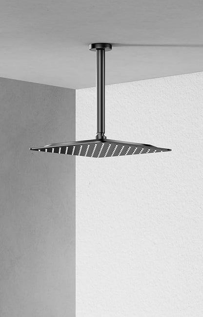 VBFF-Shower Head,rain shower head, 10 inch- Square Shower Head, 1.8 GPM Flow Rate, rainfall showerhead VBFF08(Matte Black)