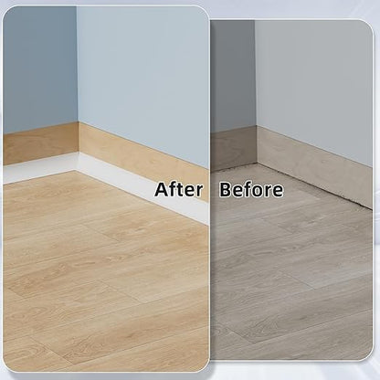 Flexible Quarter Round Molding Trim Peel and Stick 472Inch White,Small Self Adhesive Silicone Shoe Moulding,Bendable Mini Waterproof Caulk Strip for Baseboard,Wall,Bathtub,Floor,Bathroom,Crown