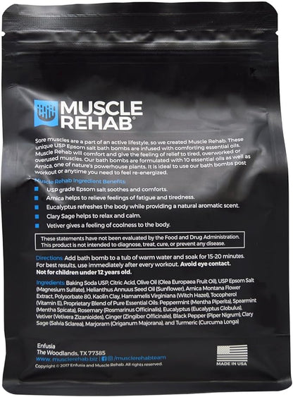 Dynamic Recovery Combo Set: Epsom Salt Soak & Bath Bombs | Muscle Soak and Skin Hydration (2) Pack