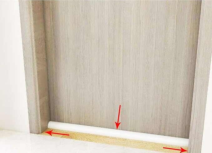 Bathroom Foldable Block water Stopper sealing strip shower threshold dam Self-adhesive silicone shower barrier (66 Inch)