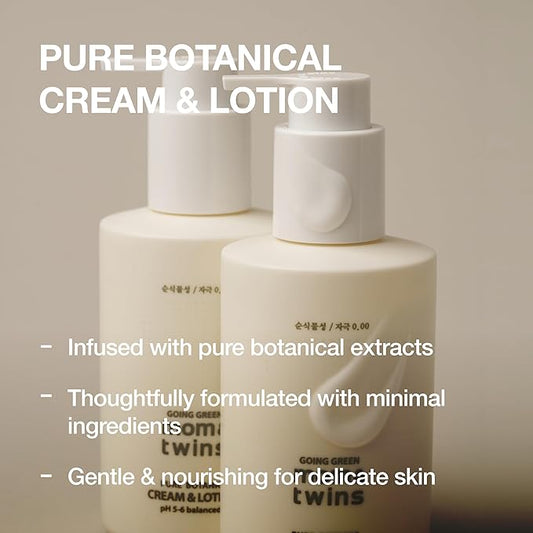 CREAM & LOTION – Organic Korean 2‑in‑1 Baby Face & Body Lotion, Gentle Deep Moisturizer with Vitamin C for Sensitive Skin, Soothing Hydration (7.1 fl oz / 210 g)
