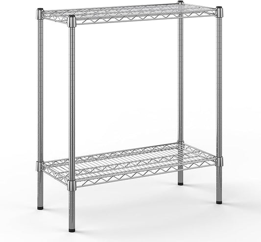 14" Deep x 30" Wide x 34" Height Wire Shelving Kit | 2-Tier | NSF Commercial Storage Rack Unit