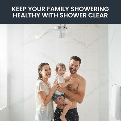 Shower Clear-The World’s Only Cleanable Shower Head with Patented Open-Clean Design to Reduce Moisture and Buildup, High Pressure Flow, Universal Fit -Nickel (1.1 lbs, 5.5 inches)