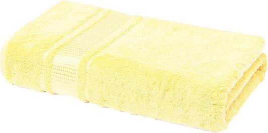 Melissa Linen, Bath Sheet Towel, 100% Turkish Cotton Towel for Bathroom, Absorbent, Quick Dry, Durable and Soft Shower Towel, 35 in x 60 in, Spa and Hotel Quality, Light Yellow
