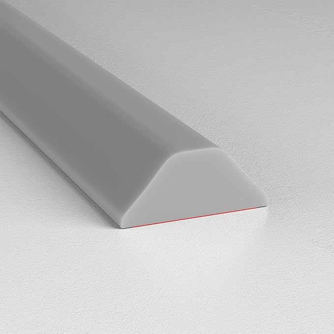Collapsible Shower Threshold Water Dam, Shower Door Water Dam Barrier, Dry and Wet Separation Door Dam Water Stopper Kitchen Shower Threshold Silicon Water Blocker(67Inch)