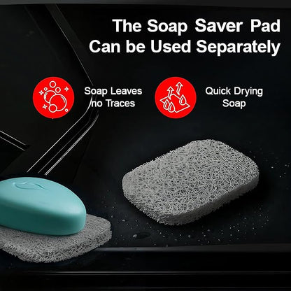 HASKO 2 Pack Shower Caddy Suction Cup with Hooks & Soap holder, Includes 2 Soap Savers, Shower Shelf, Bathroom Storage Organizer, Rustproof Shampoo Holder, Bronze