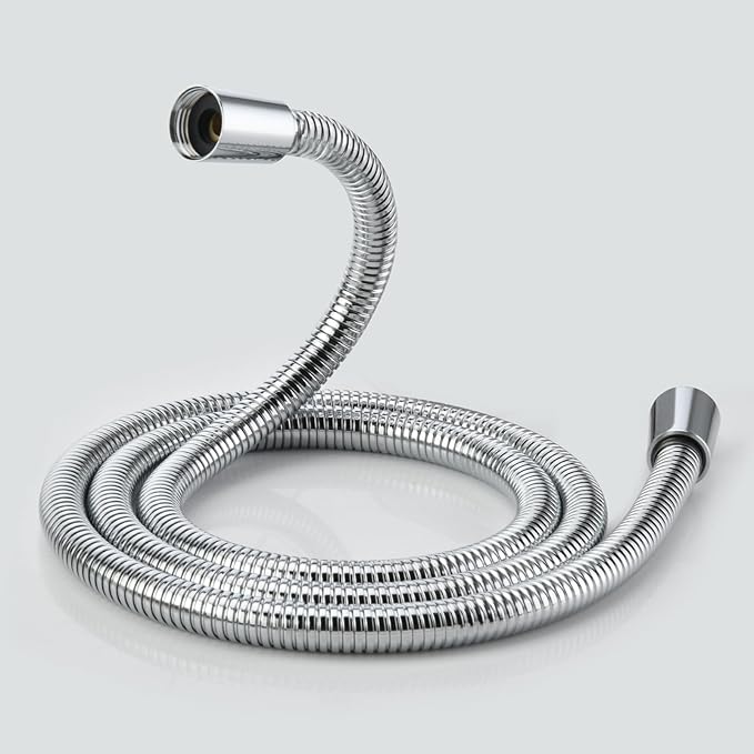 4ft Bidet Hose For Toilet Short Shower Hose Replacement 304 Stainless Steel Showerhead Hoses,Anti Winding Interface High Pressure Flexible Rv Shower Hoses Extra Long Chrome, 48 Inches