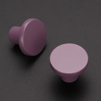 Ravinte 3 Pack Cabinet Knobs Purple Kitchen Cabinet Knobs Round Dresser Drawer Pulls Closet Door Pulls 1-1/5 Inch