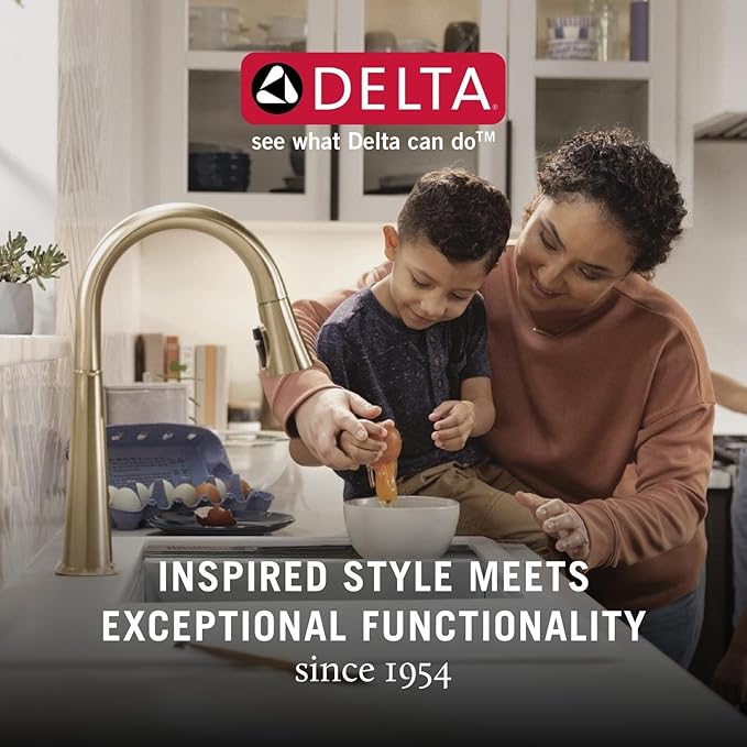 Delta Woodhurst Roman Tub Faucet with Hand Shower, Chrome Deck Mount Bathtub Faucet, Chrome T4732 (Valve sold separately)