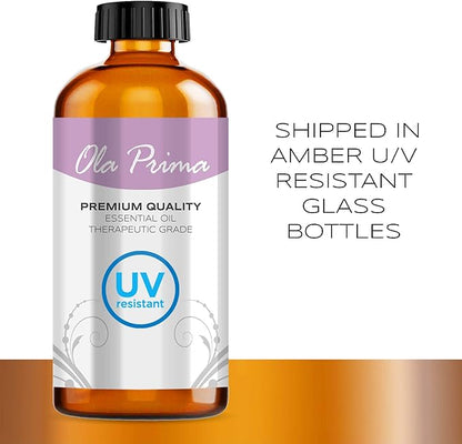 Ola Prima Ginger Essential Oil 8 fl oz – Therapeutic Grade Ginger Aromatherapy Oil