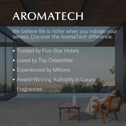 AromaTech Santal Premium Aroma Oil – Inviting & Versatile Home Fragrance with Notes of Sandalwood, Leathery Papyrus & Cardamom for Scent Diffusers, Cold-Air and UltraSonic Scent Machines – 60 mL