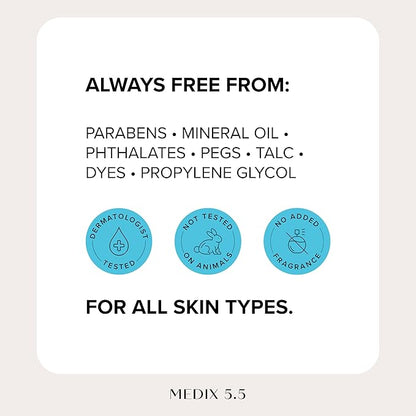 MEDIX Fragrance Free Niacinamide Face Moisturizer + Shea Butter Cream For Face & Body Lotion | Anti Aging Skin Care Firming Cream For Wrinkles, Dark Spots, Large Pores, 15 Fl Oz, 2-Pack