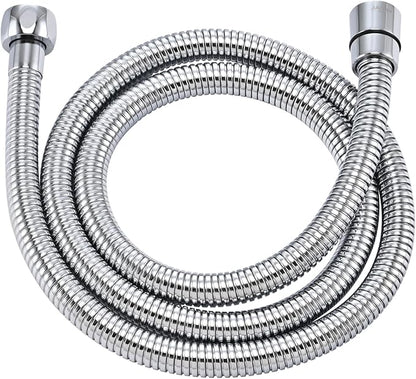 Shower Hose Extra Long 304 Stainless Steel Handheld Showerhead Hoses,Anti Winding Interface,With Brass Insert And Nut-durable ＆ Flexible Rv Shower Hose Replacement (Chrome, 39 Inches)