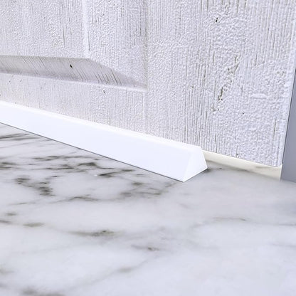 67 Inch Collapsible Shower Water Dam, Shower Threshold Water Dam Shower Barrier, Dry and Wet Separation Door Dam Water Stopper Kitchen Shower Threshold Silicon Water Blocker(Mini Trapezoid)