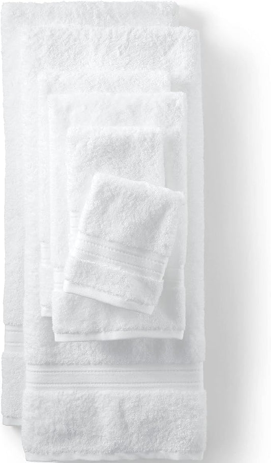 Lands' End Supima Towel White Bath- Bath Towel