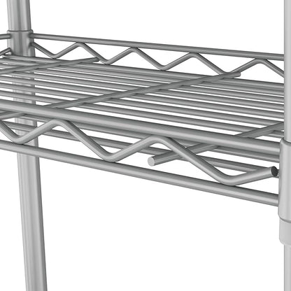 HOMEFORT 6-Tier Wire Shelving, 6 Shelves Unit Metal Storage Rack, Closet Shelves for Kitchen, Pantry, Closet, Bathroom, 14" D x 21" W x 75.6" H (Grey)