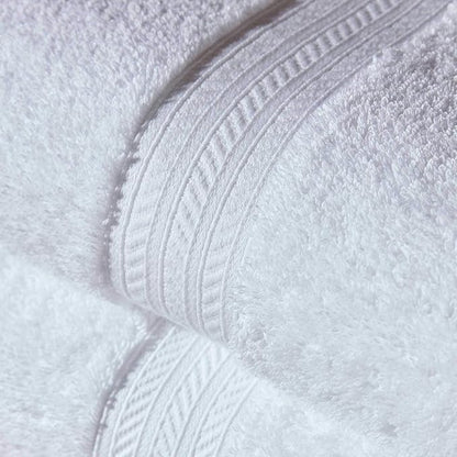Christy Renaissance 4 Piece White Towel Set | 100% Egyptian Cotton | Luxury Bathroom Towels | Soft and Super Absorbent | 675 GSM | 2 Bath 2 Hand
